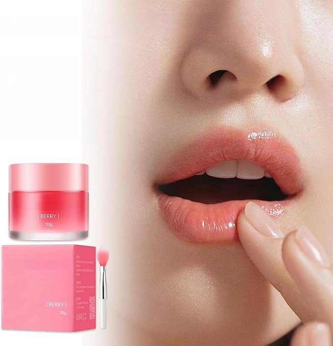 POSICHE OVERNIGHT REPAIR JELLY LIP MASK 20G LIP SLEEPING MASK, INTENSIVE MOISTURIZING, BERRY-INFUSED DELIGHT, REPAIR CHAPPED LIPS, REDUCE LIP LINES, NIGHTTIME LIP TREATMENT, SOOTHING LIP BALM - Image 5